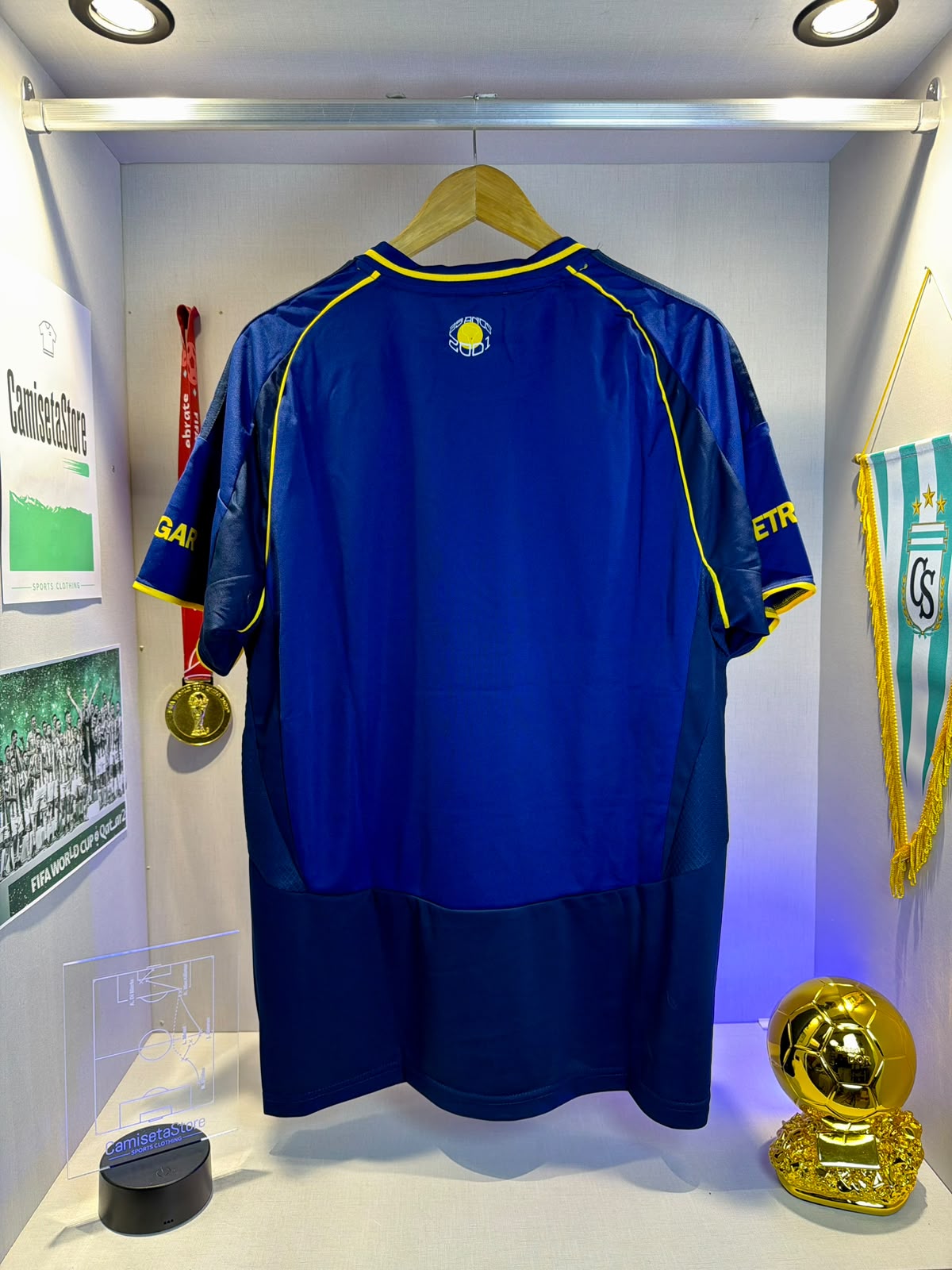 Camiseta Adidas Boca Aniversario Bicampeonato de América 2001